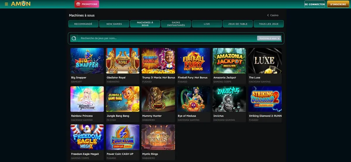 Amon casino en ligne France